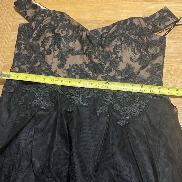 City Chic Elegant Black Dress High Low Design - Picture 8 of 11